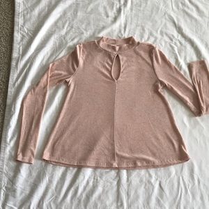 Full sleeve NWOT peach top